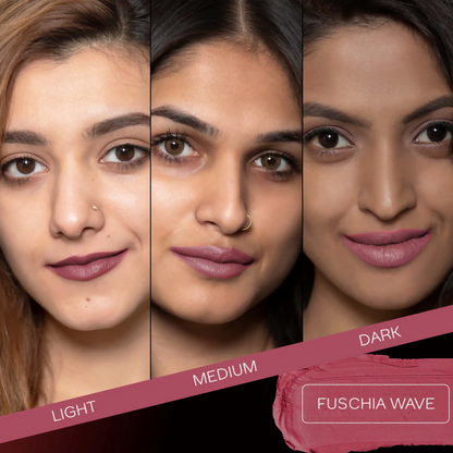 Faces Canada Weightless Matte Finish Lipstick - Fuschia Wave 02 - Distacart