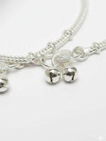 Thumbnail for NVR Women Set of 2 Silver Plated Anklet - Distacart