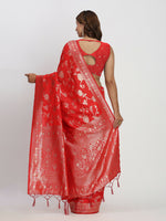 Thumbnail for Astita Banarasi Silk Red Saree
