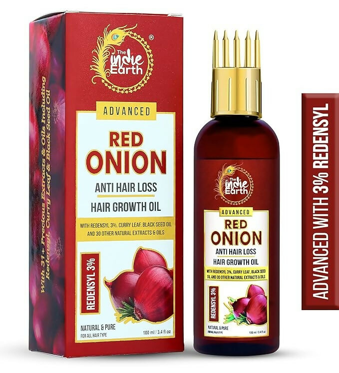 The Indie Earth Advanced 3% Redensyl Red Onion Anti Hair Loss & Hair Growth Oil - Distacart