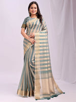 Thumbnail for Astita Organza Green Saree