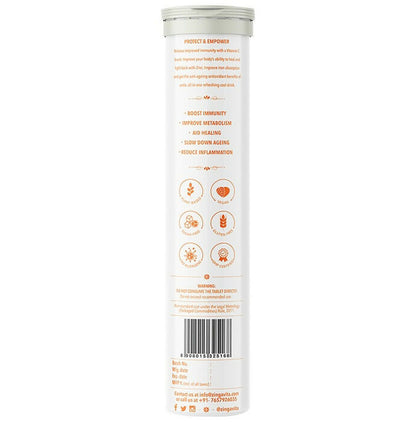 Zingavita Vitamin C Effervescent Tablets for Stronger Immunity - Orange Flavor - Distacart