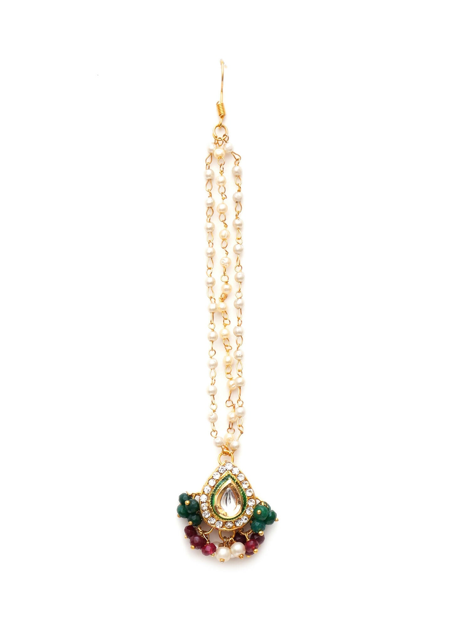 Kundan Maang Tikka (Gold) - Ruby Raang - Distacart