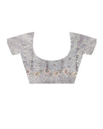 Thumbnail for Teeya Creation Lavender Color Twill Net Heavy Work Saree - Distacart