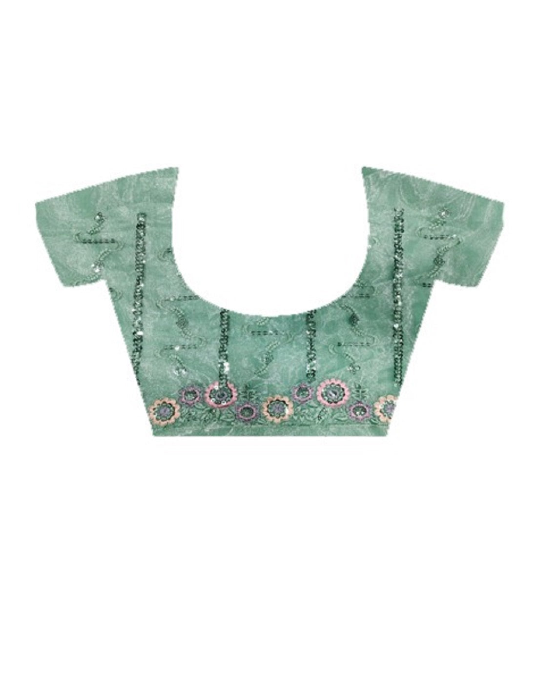 Teeya Creation Teal Color Twill Net Heavy Work Saree - Distacart