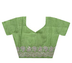 Thumbnail for Teeya Creation Parrot Color Gold Crush Embroidery Work Saree - Distacart