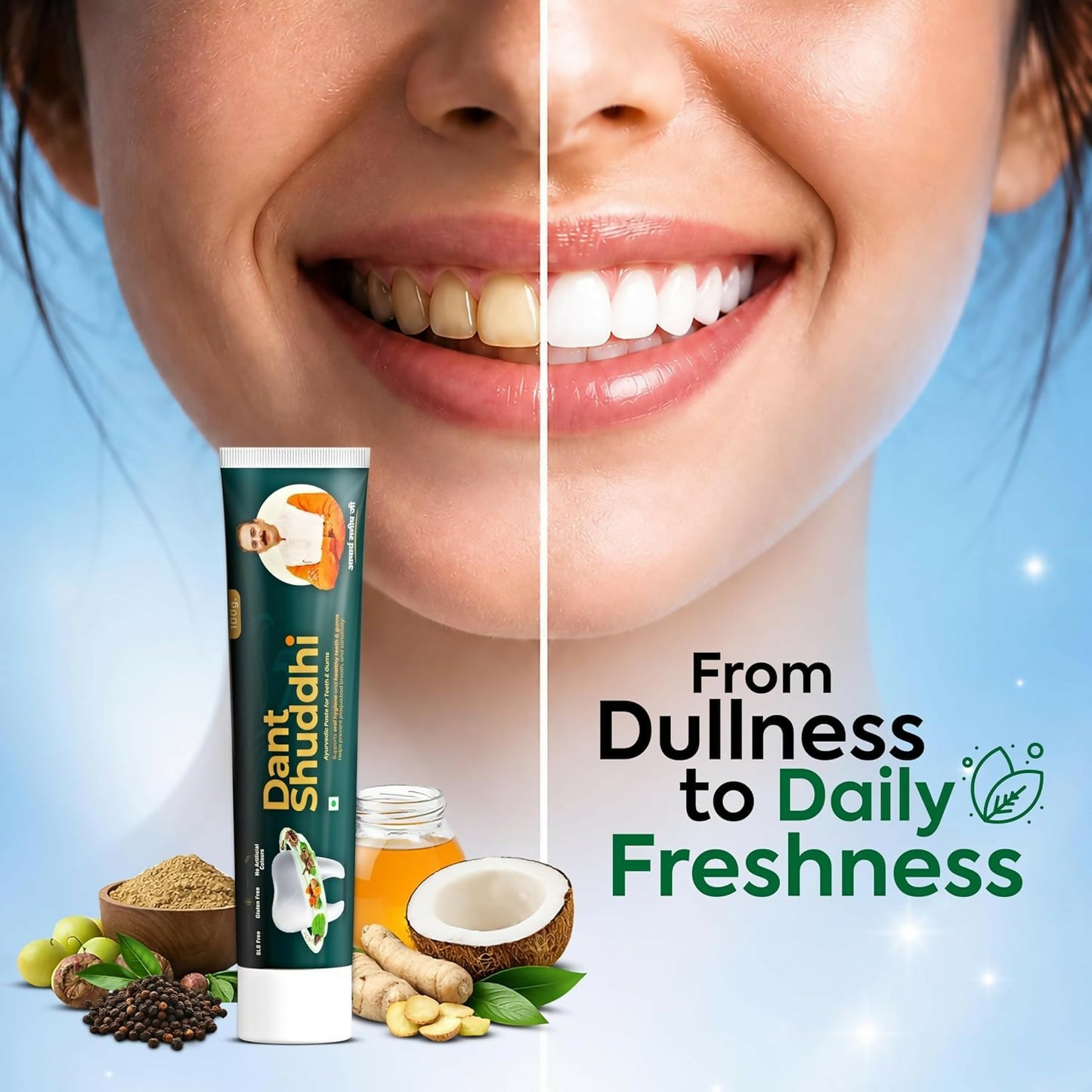 Jeena Sikho Dant Shuddhi Paste for Teeth & Gums - Dista