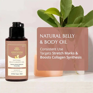 AreoVeda Natural Belly & Body Oil - Distacart