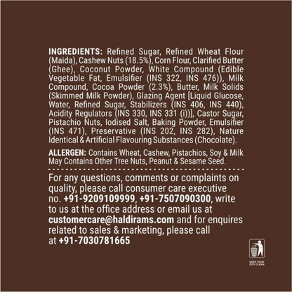 Haldiram's Baklava - Choco Delight - Distacart