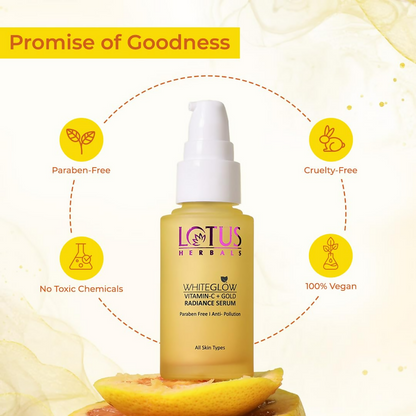 Lotus Herbals WhiteGlow Vitamin C and Gold Radiance Face Serum - Distacart