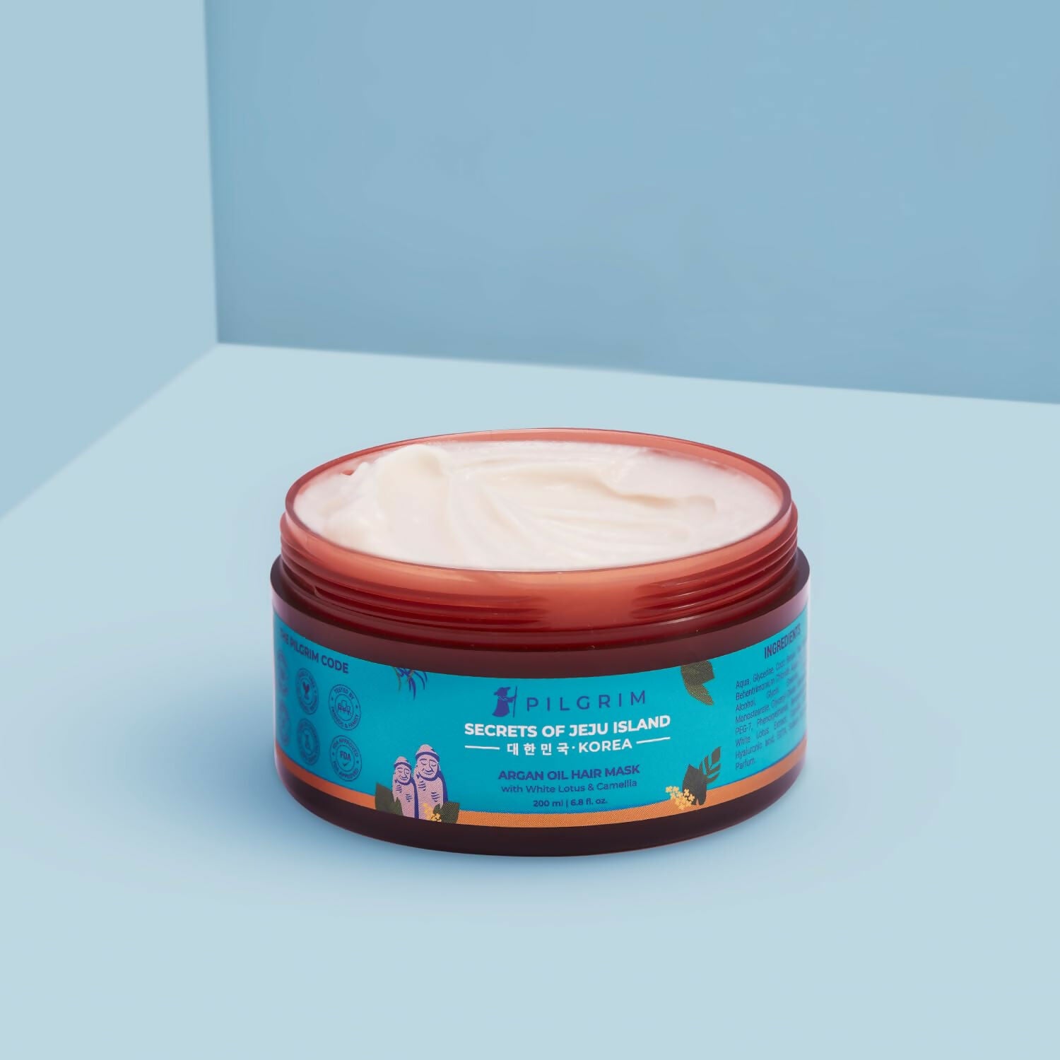 Pilgrim Korean Argan Oil Hair Mask For Dry & Frizzy Hair With White Lotus And Camellia - Distacart