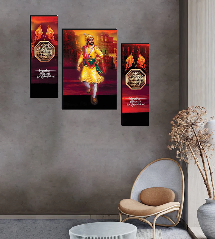 Tehzeeb Creations Set Of 3 Digital Wall Painting