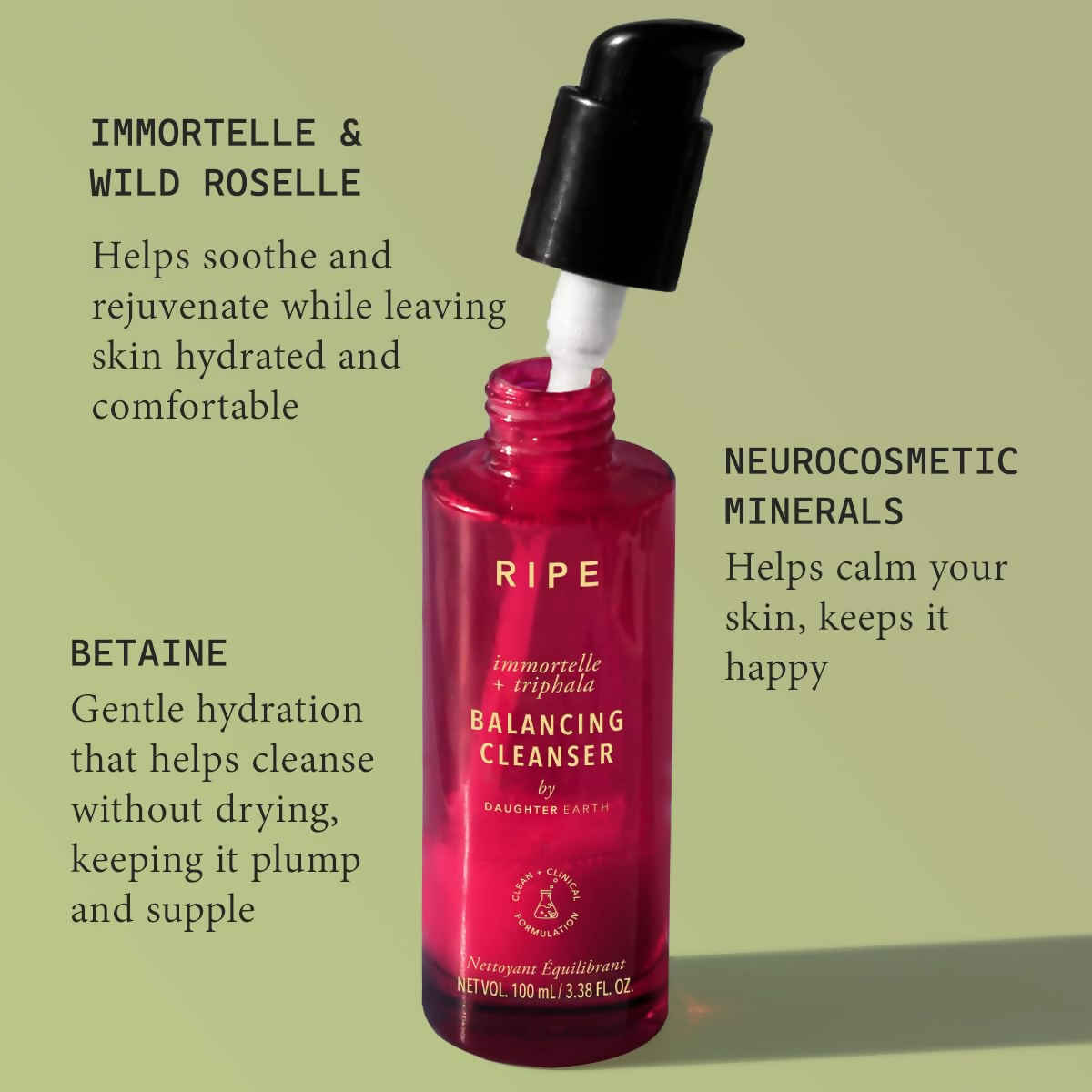 Daughter Earth Ripe Immortelle Triphala Balancing Cleanser