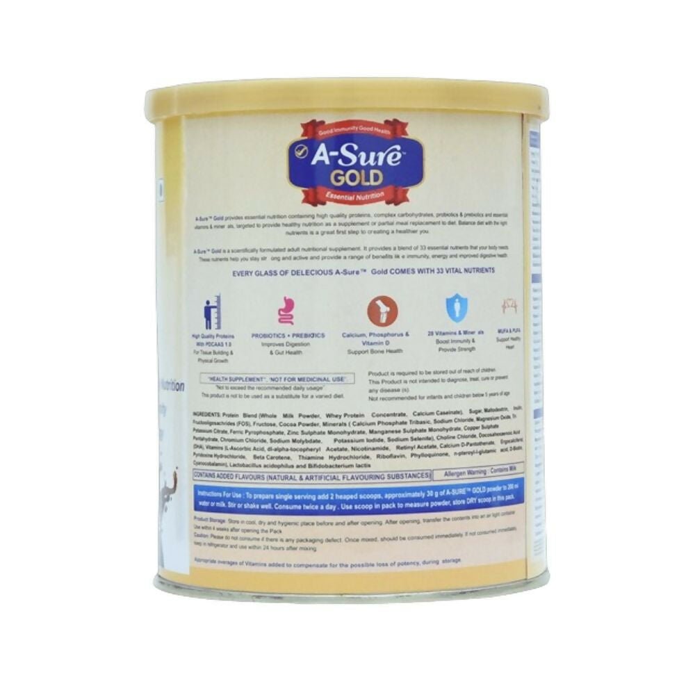 Acuraglobe A-Sure Gold Powder - Chocolate Flavor - Distacart