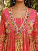 Thumbnail for Juniper Women's Green Pure Cotton Printed Kurta Set - Distacart