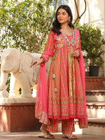 Thumbnail for Juniper Women's Green Pure Cotton Printed Kurta Set - Distacart