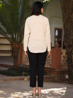 Thumbnail for Juniper Women's Women Natural Solid Shirt With Sequins Work - Distacart
