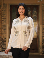 Thumbnail for Juniper Women's Rayon Flex Embroidered Women's Shirt - Distacart