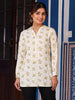 Juniper Women's Pista Green Floral Printed Tunic in Rayon - Distacart