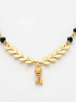 Thumbnail for NVR Women Gold Plated Black Beaded Short Design Mangalsutra - Distacart