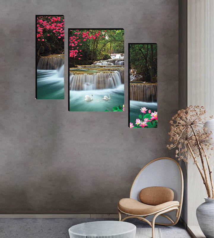 Tehzeeb Creations Set Of 3 Digital Wall Painting - Distacart