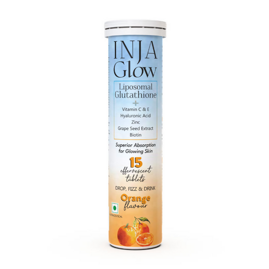 Inja Glow Liposomal Glutathione Drop Fizz & Drink Effervescent Tablets Inja Glow Liposomal Glutathione Drop Fizz & Drink Effervescent Tablets