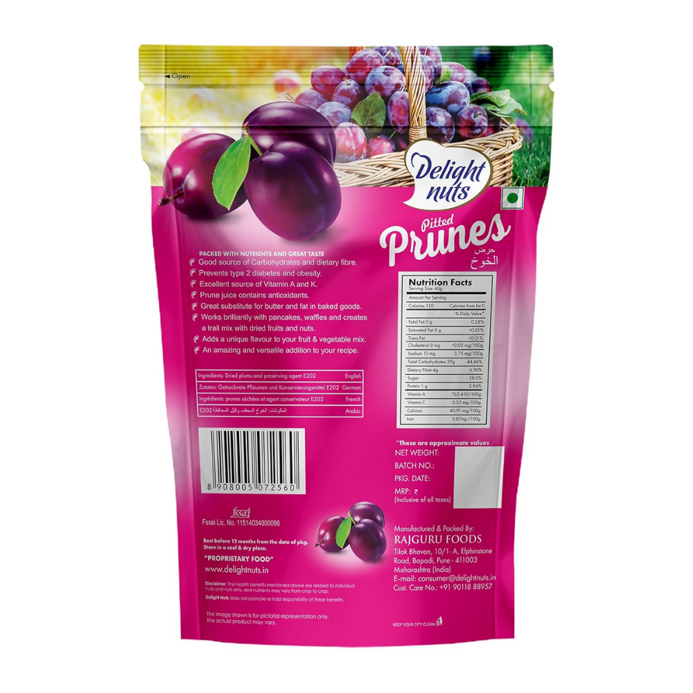 Delight nuts Pitted Prunes - Dista
