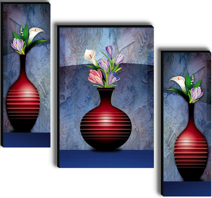 Tehzeeb Creations Set Of 3 Digital Wall Painting - Distacart