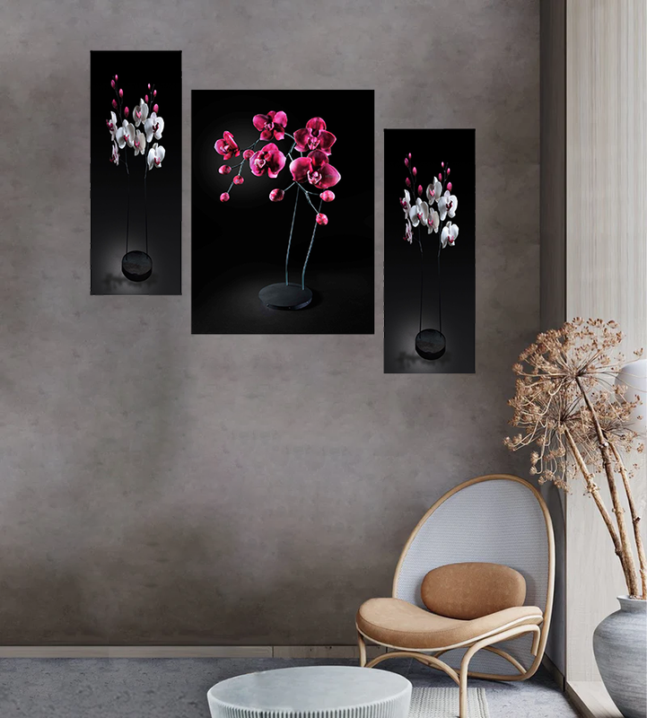 Tehzeeb Creations Set Of 3 Digital Wall Painting - Distacart