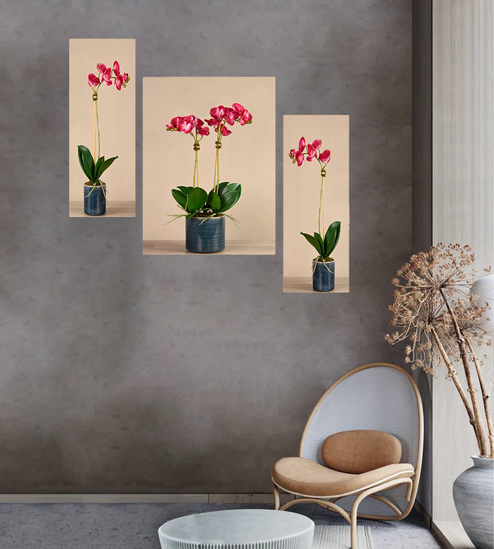 Tehzeeb Creations Set Of 3 Digital Wall Painting - Distacart
