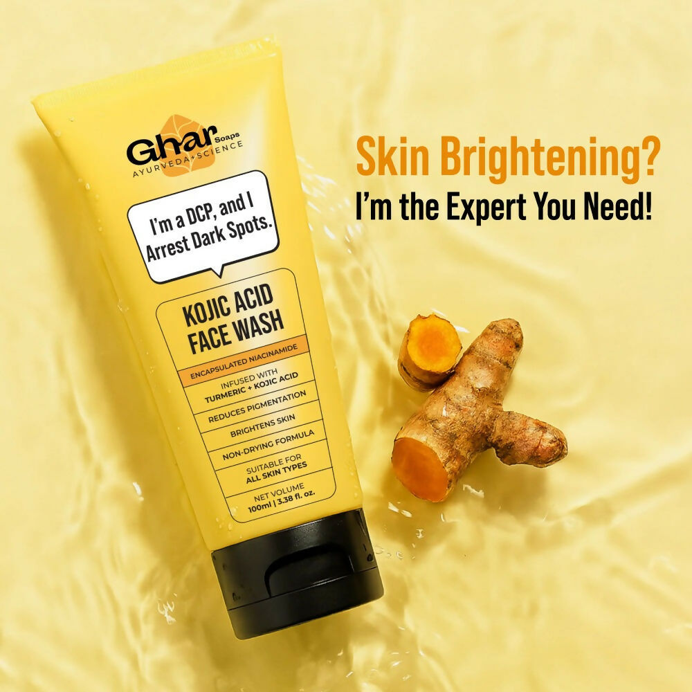 Ghar Soaps Kojic Acid & Turmeric Face Wash - Distacart
