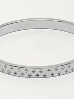 Thumbnail for NVR Men's Silver-Plated Stainless Steel Kada Bracelet - Distacart