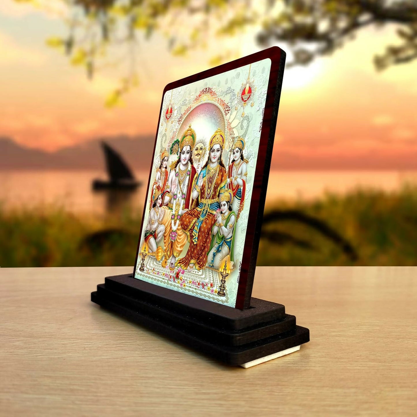 Plan To Gift Ram Darbar Wooden Idol - Distacart