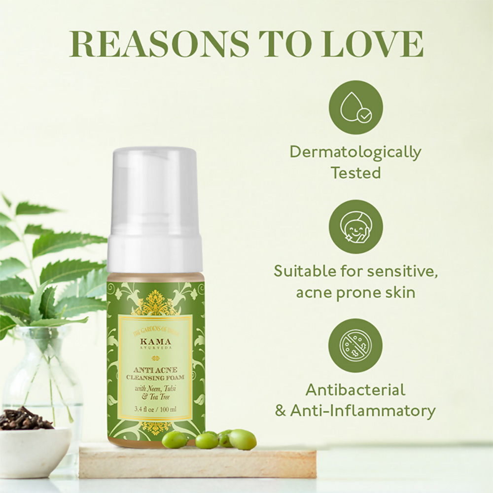 Kama Ayurveda Mini Anti Acne Cleansing Foam - Distacart