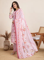 Thumbnail for Prazu Fashion Baby Pink Printed Cotton Blend Festival Wear Salwar Suit - Distacart