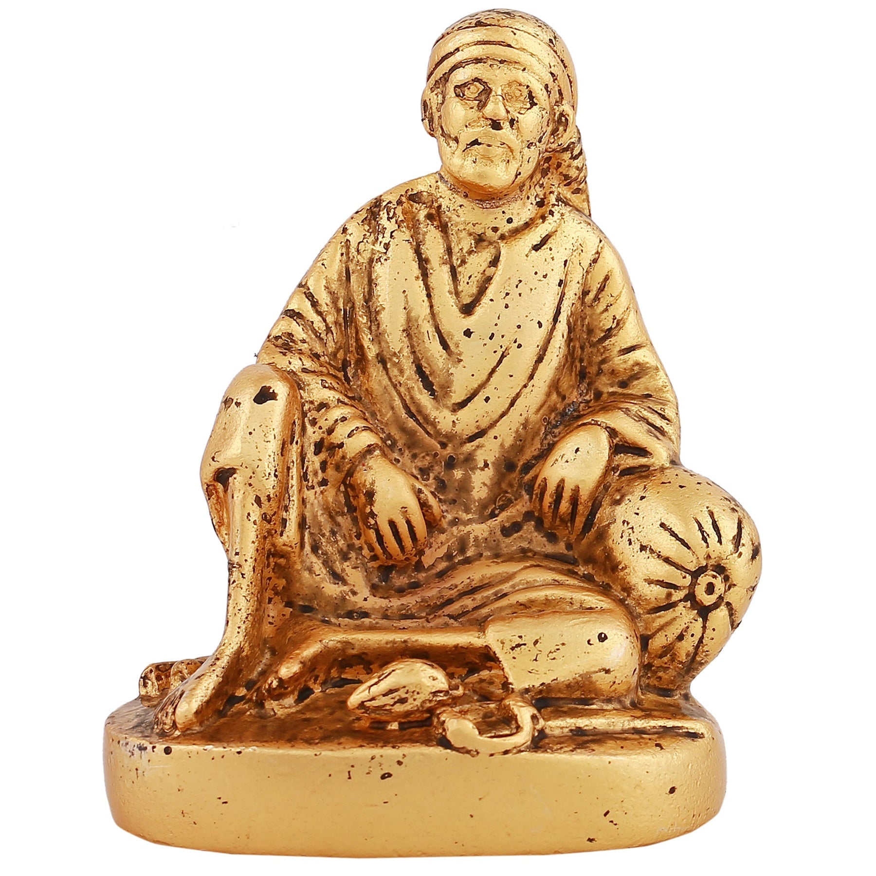 Estele God-Plated Sirdi Wale Sai Baba Idol for Home/Car decor - Distacart