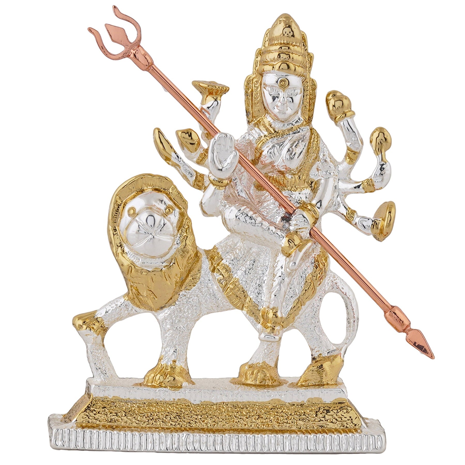Estele Gold-Polished Religious goddess Durga Ma Idol for Pooja & Car decor - Distacart