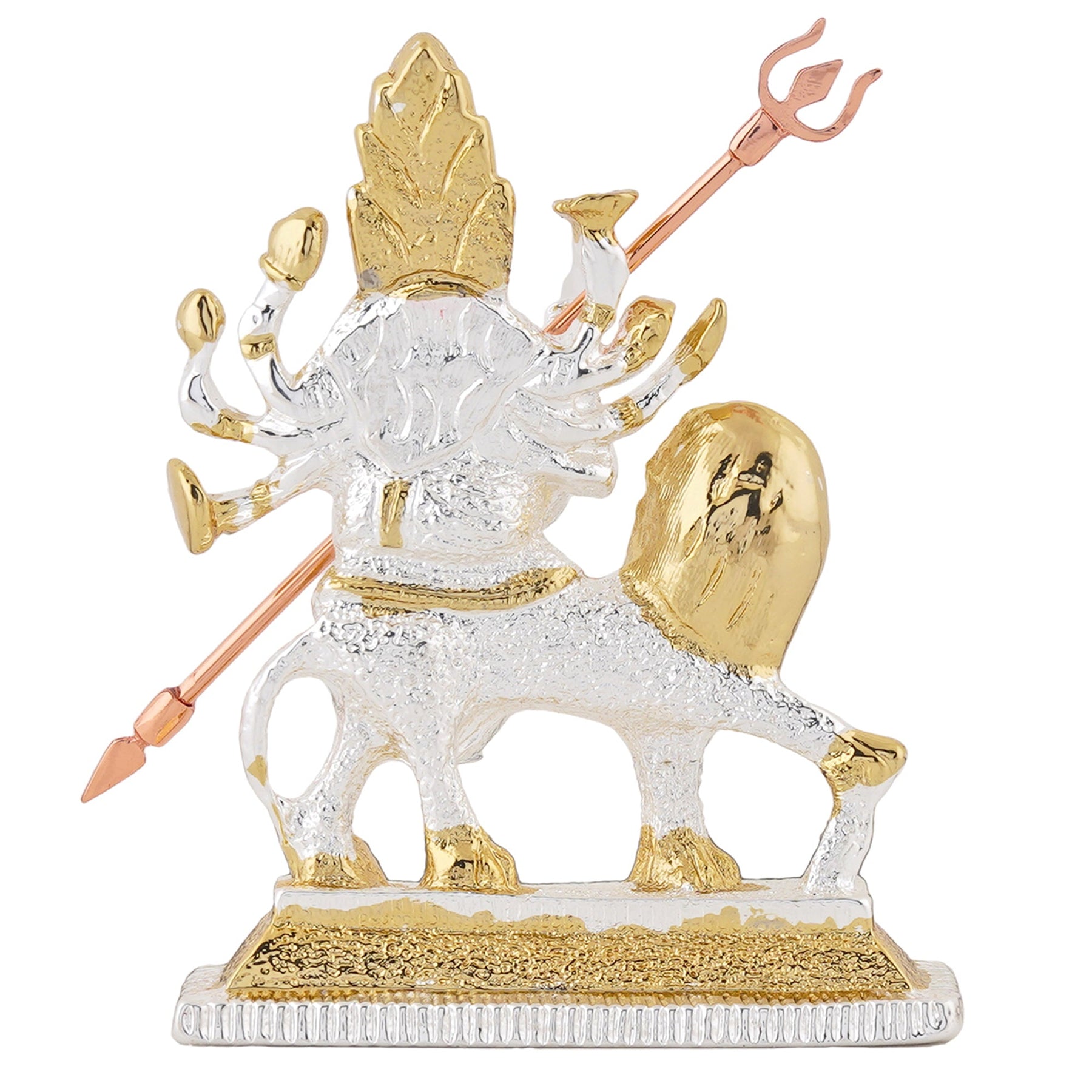 Estele Gold-Polished Religious goddess Durga Ma Idol for Pooja & Car decor - Distacart