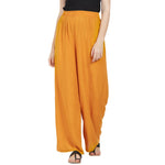 Thumbnail for Mustard Rayon Ankle Length Palazzo - Hiral Fashion