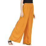 Thumbnail for Mustard Rayon Ankle Length Palazzo - Hiral Fashion