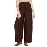 Thumbnail for Brown Rayon Ankle Length Palazzo - Hiral Fashion