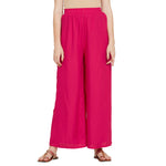 Thumbnail for Pink Rayon Ankle Length Palazzo - Hiral Fashion