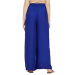 Thumbnail for Royal Blue Rayon Ankle Length Palazzo - Hiral Fashion