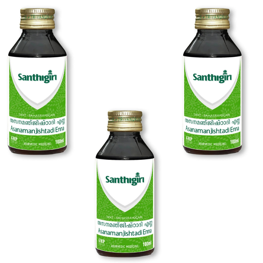 Santhigiri Asanamanjishtadi Enna Thailam - Distacart