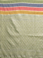 Thumbnail for Janasya Multicolor Cotton Striped Woven Saree