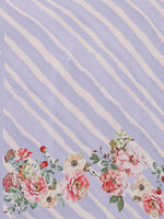 Thumbnail for Janasya Lavender Georgette Floral Printed Saree