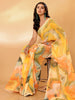 Janasya Multicolor Georgette Abstract Printed Saree - Distacart