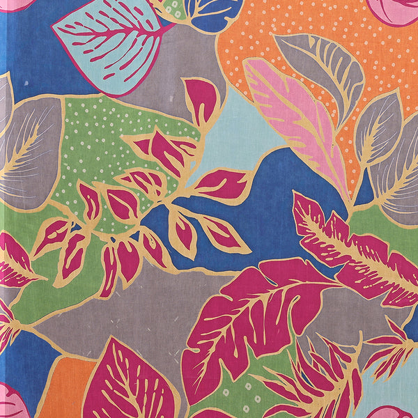 Janasya Multicolor Georgette Tropical Printed Saree