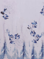 Thumbnail for Janasya White Georgette Floral Printed Saree