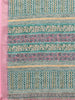 Janasya Green Cotton Linen Chevron Printed Saree - Distacart